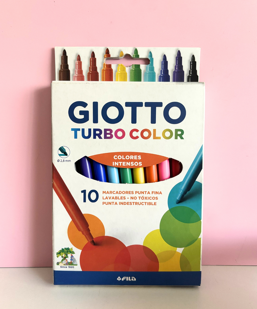 Marcadores Giotto Turbo color x 10 colores intensos