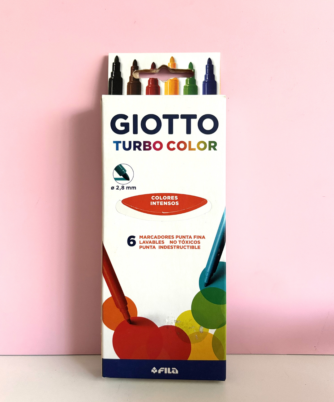 Marcadores Giotto Turbo color x 6 colores intensos