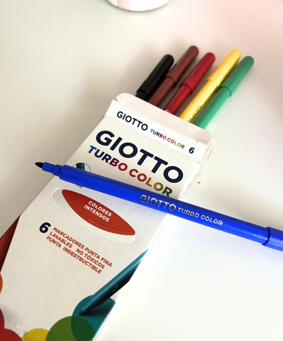 Marcadores Giotto Turbo color x 6 colores intensos