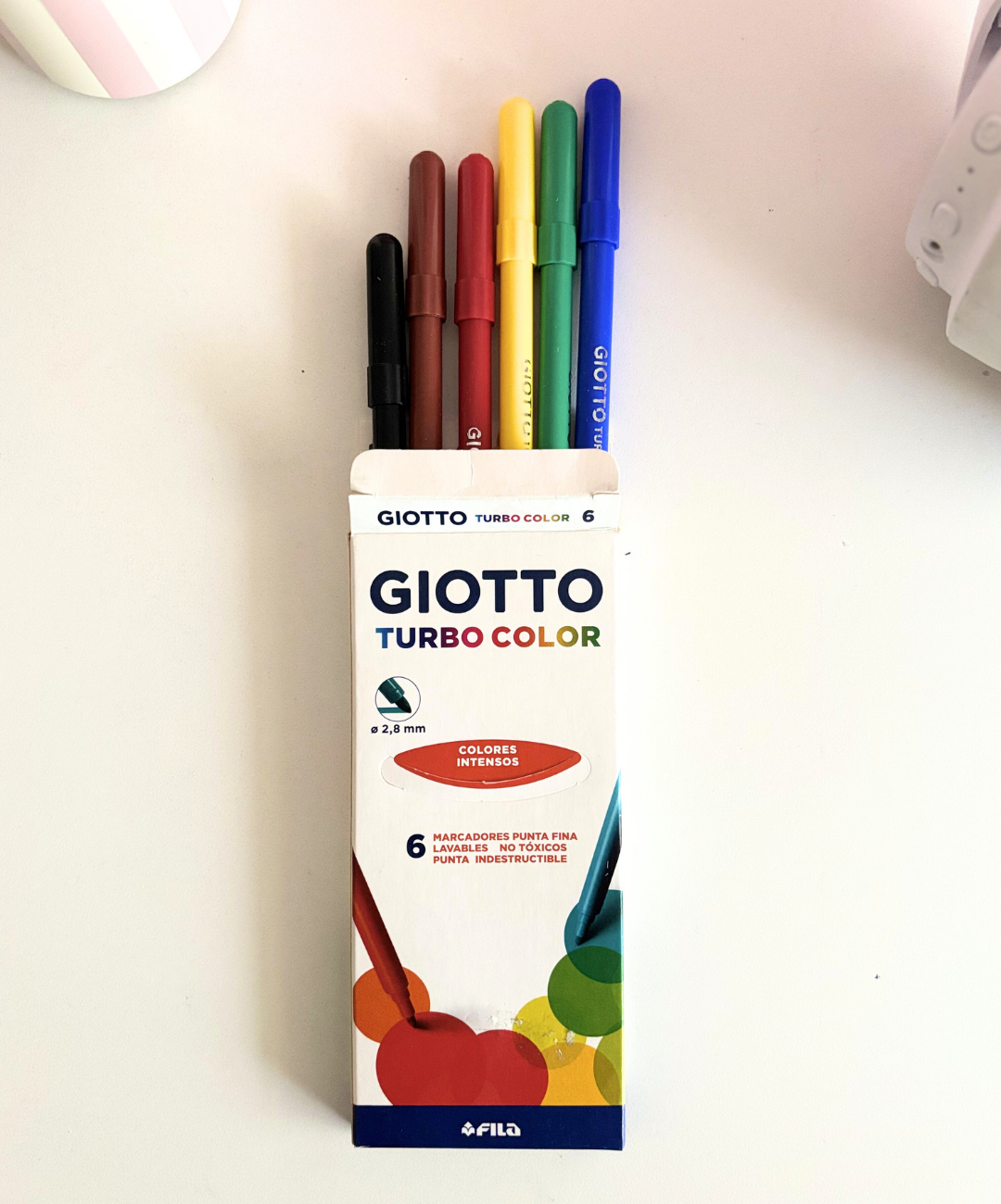 Marcadores Giotto Turbo color x 6 colores intensos
