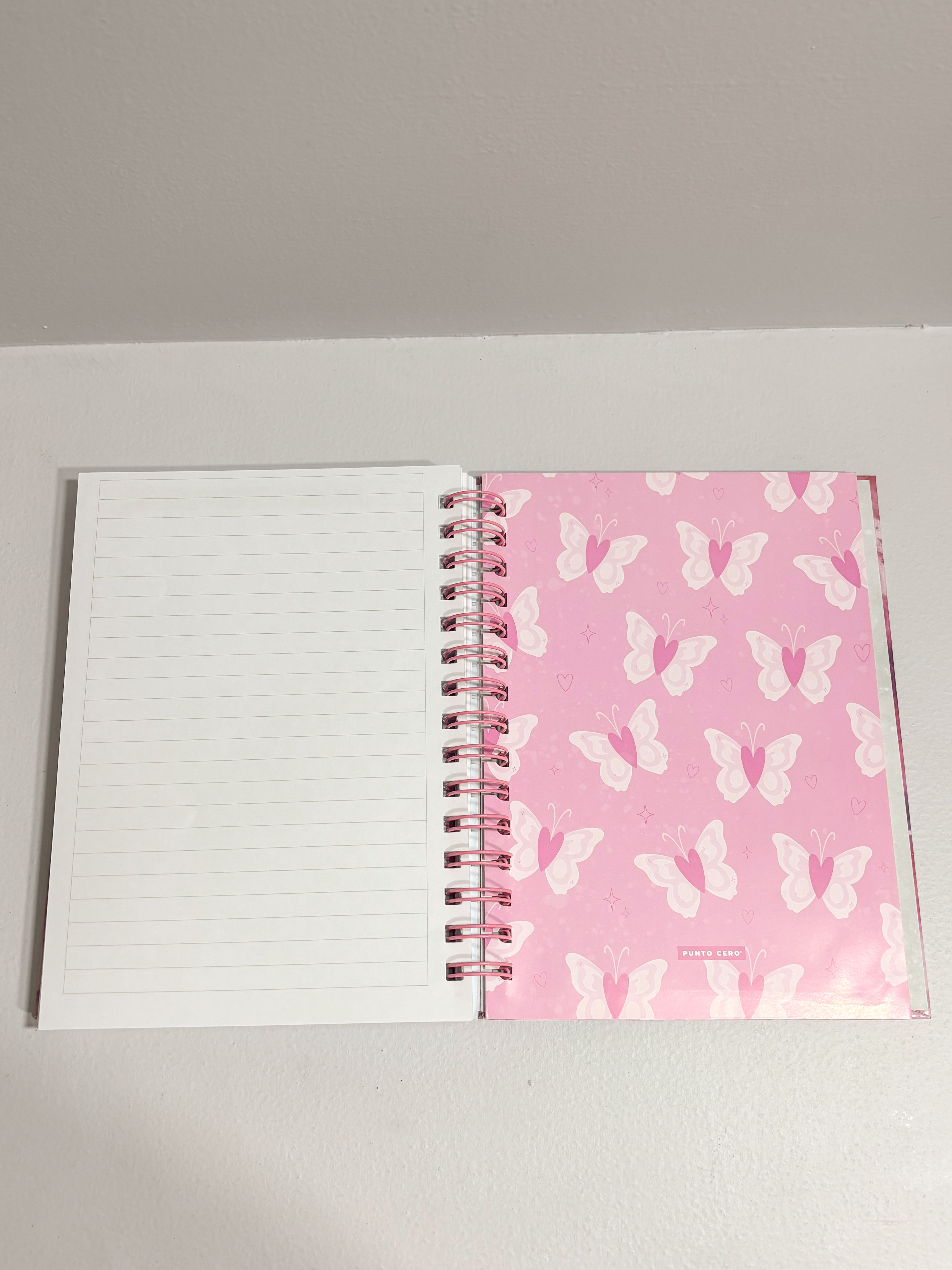 Cuaderno Be Positive A5 espiral Mariposa 100 hojas rayadas