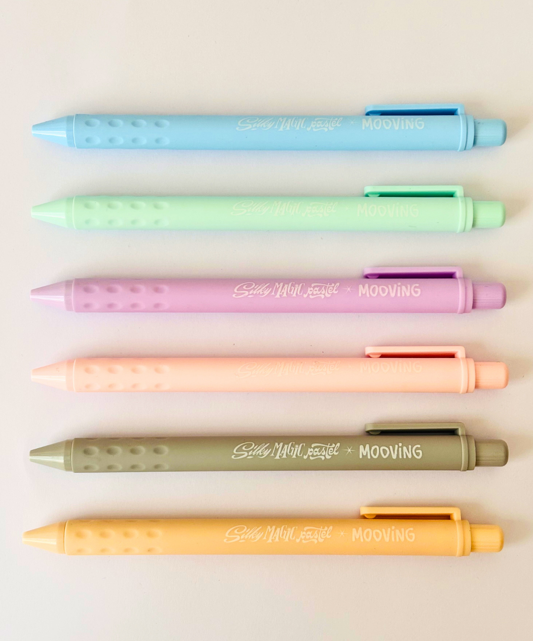 Roller Ball Mooving Silky Magic tinta gel retractil pastel x 6