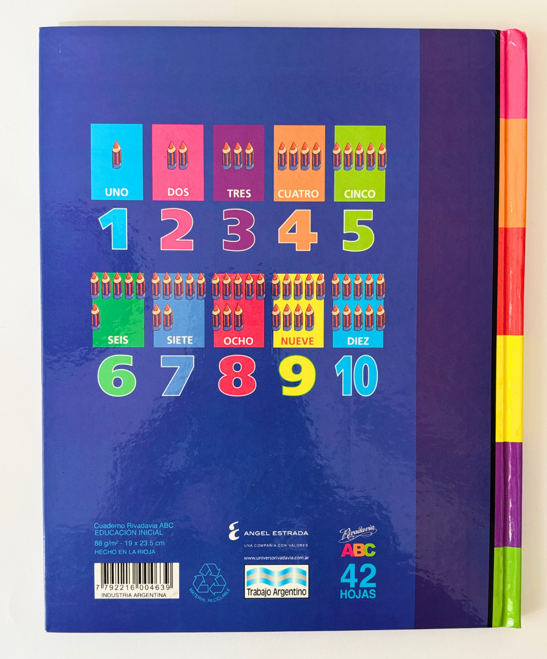 Cuaderno Rivadavia ABC Educacion Inicial 42 hojas