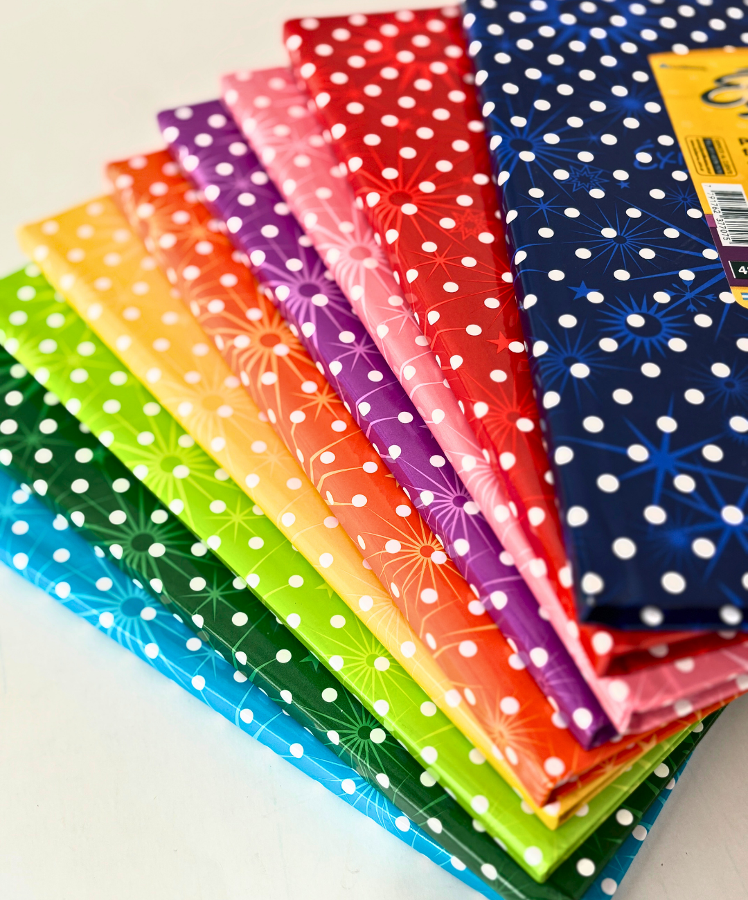 Cuaderno Exito lunares tapa dura 48 hojas rayadas naranja