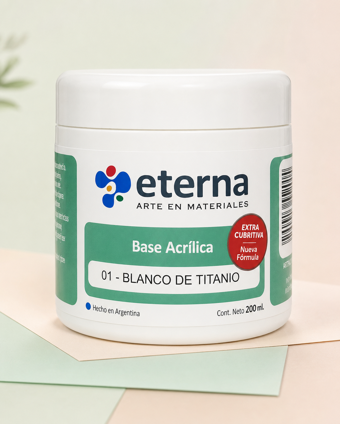Base Acrílica Eterna Blanca x 200 ml.